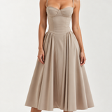 Odete — Vestido Midi com Corpete Estruturado — vista 11