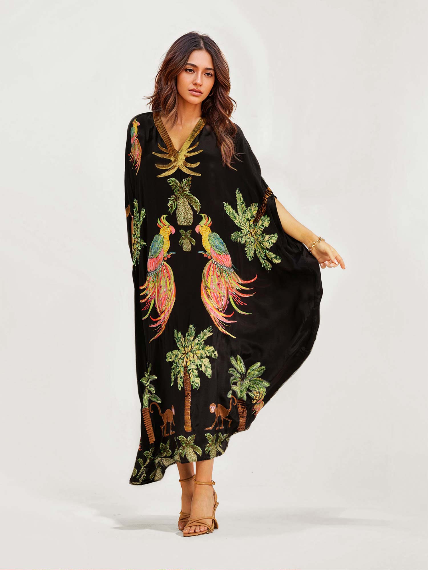 Alessandra - Vestido Longo Estampado — vista 2