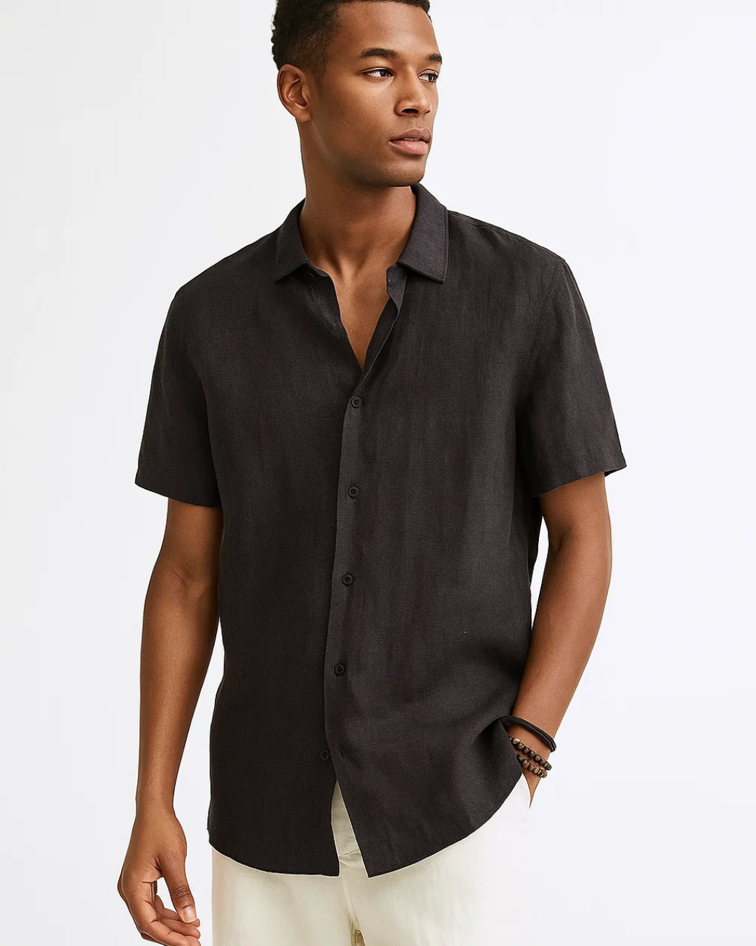 Camisa de Botão - Colarinho Aberto — vista 2