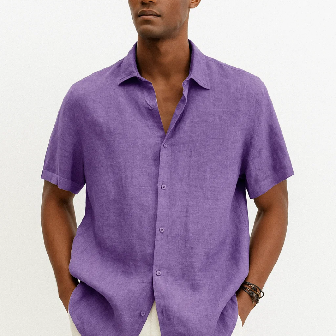 Camisa de Botão - Colarinho Aberto — vista 3