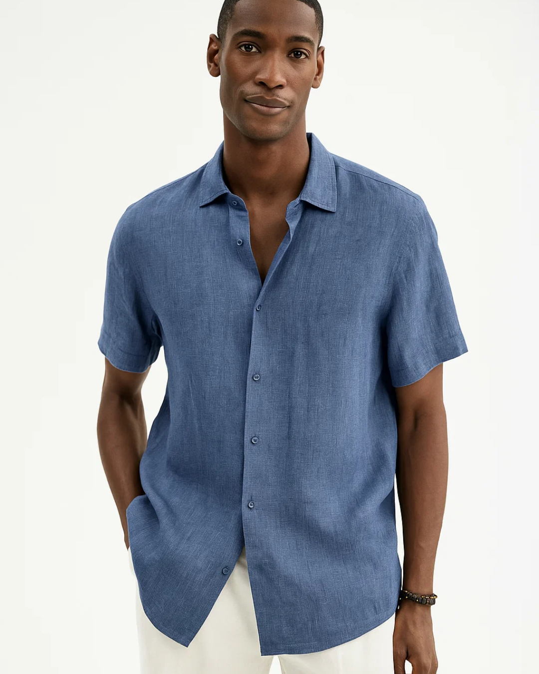 Camisa de Botão - Colarinho Aberto — vista 6