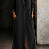 Palmira - Vestido Camiseiro de Ganga — vista 2