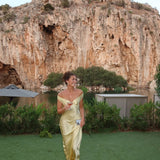 Bárbara - Vestido Maxi em Cetim — vista 6
