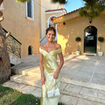 Bárbara - Vestido Maxi em Cetim — vista 4