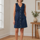 Lili - Vestido Casual em Denim
