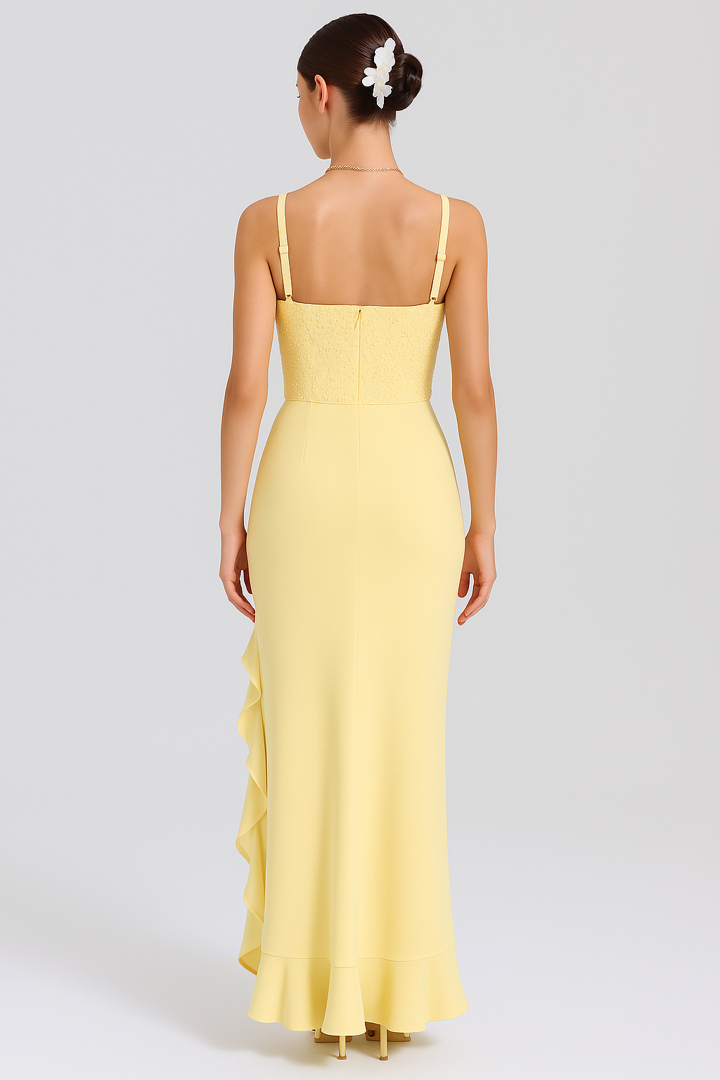 Bela - Vestido Corset em Cetim — vista 3
