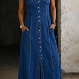 Leonor - Vestido de Jeans Tamanho Grande