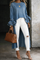 Vânia - Blusa Casual Denim — vista 3