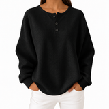 Luísa | Top Henley com Textura Favo