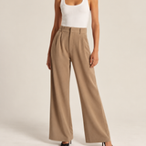 Amora | Calças Wide Leg de Corte Elegante