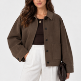 Mafalda | Casaco Oversized em Camurça