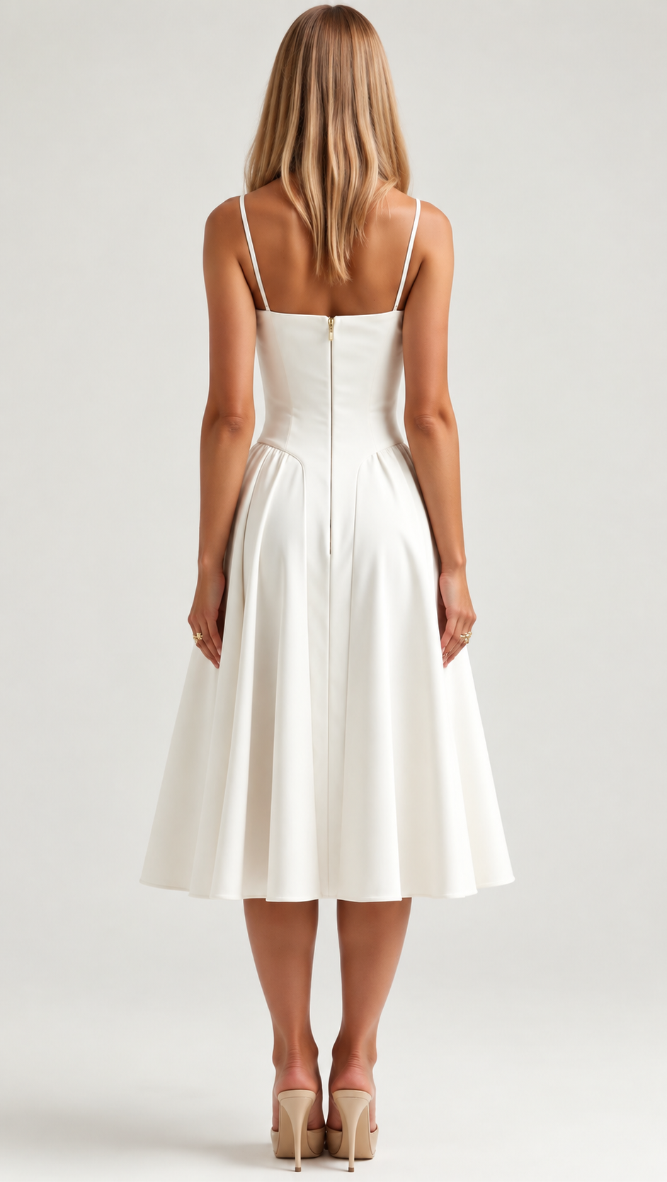 Odete — Vestido Midi com Corpete Estruturado — vista 6