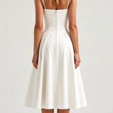 Odete — Vestido Midi com Corpete Estruturado — vista 2