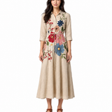 Amélia | Vestido Midi Bordado Floral