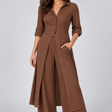 Constança | Conjunto Fluido de Camisa e Calças