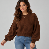 Helena | Camisola de Malha Canelada