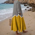 Rosalina - Vestido Zigzag Amarelo — vista 3