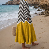 Rosalina - Vestido Zigzag Amarelo — vista 3