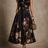 Rosalina - Vestido Midi Plissado Floral — vista 3