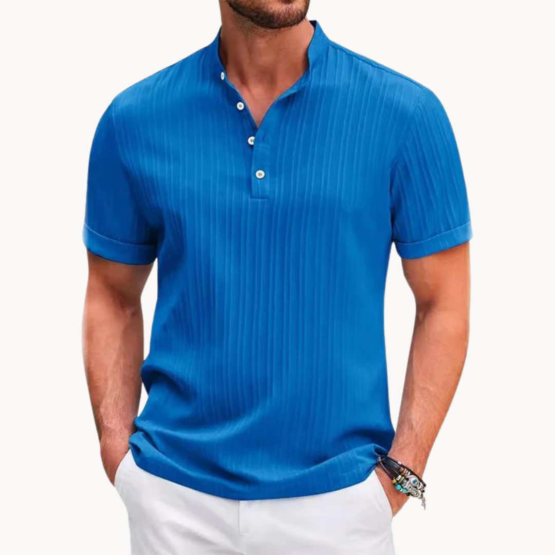 Camisa Henley - Placket Curto Botões — vista 5
