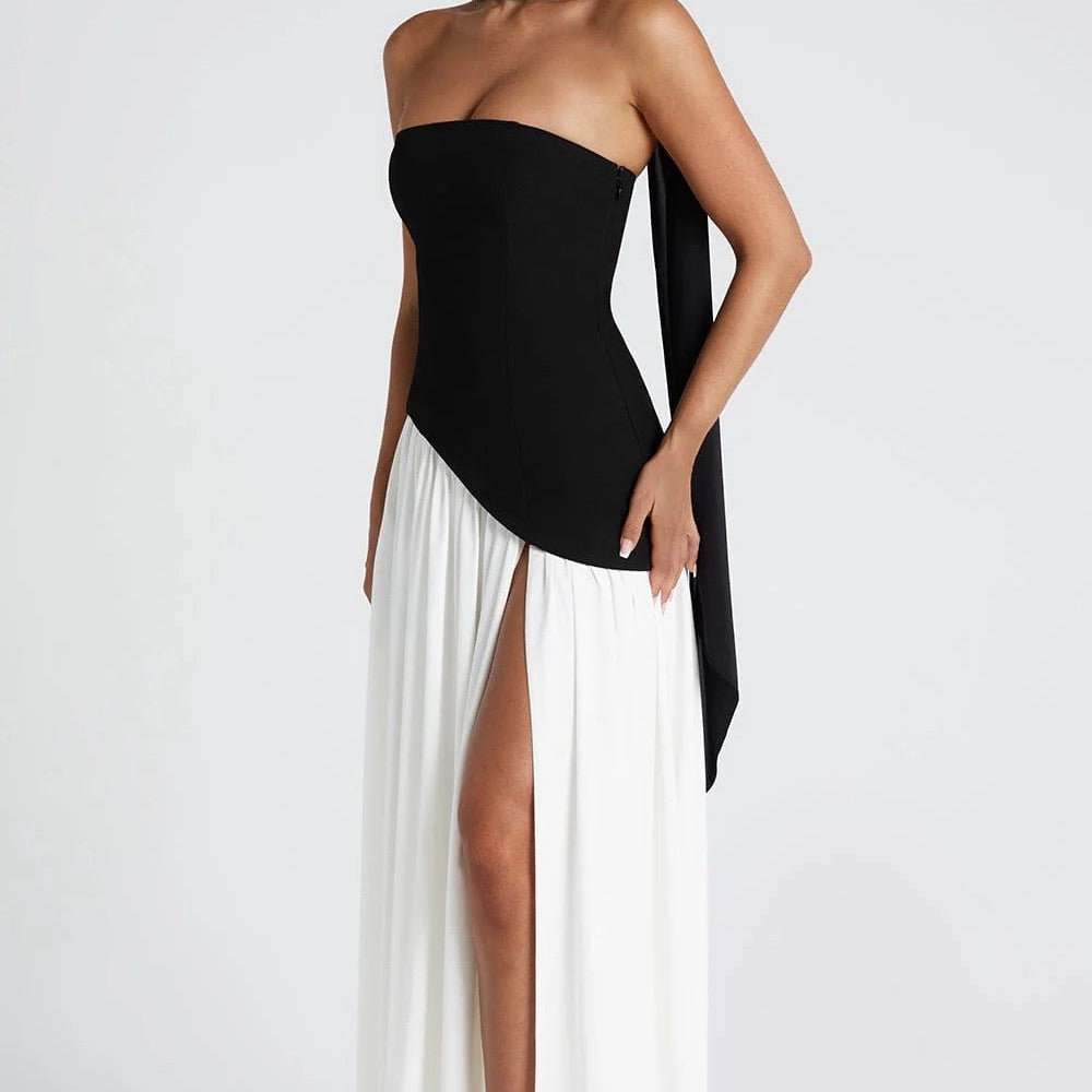 Nayara - Vestido Maxi Fenda Amarelo — vista 7