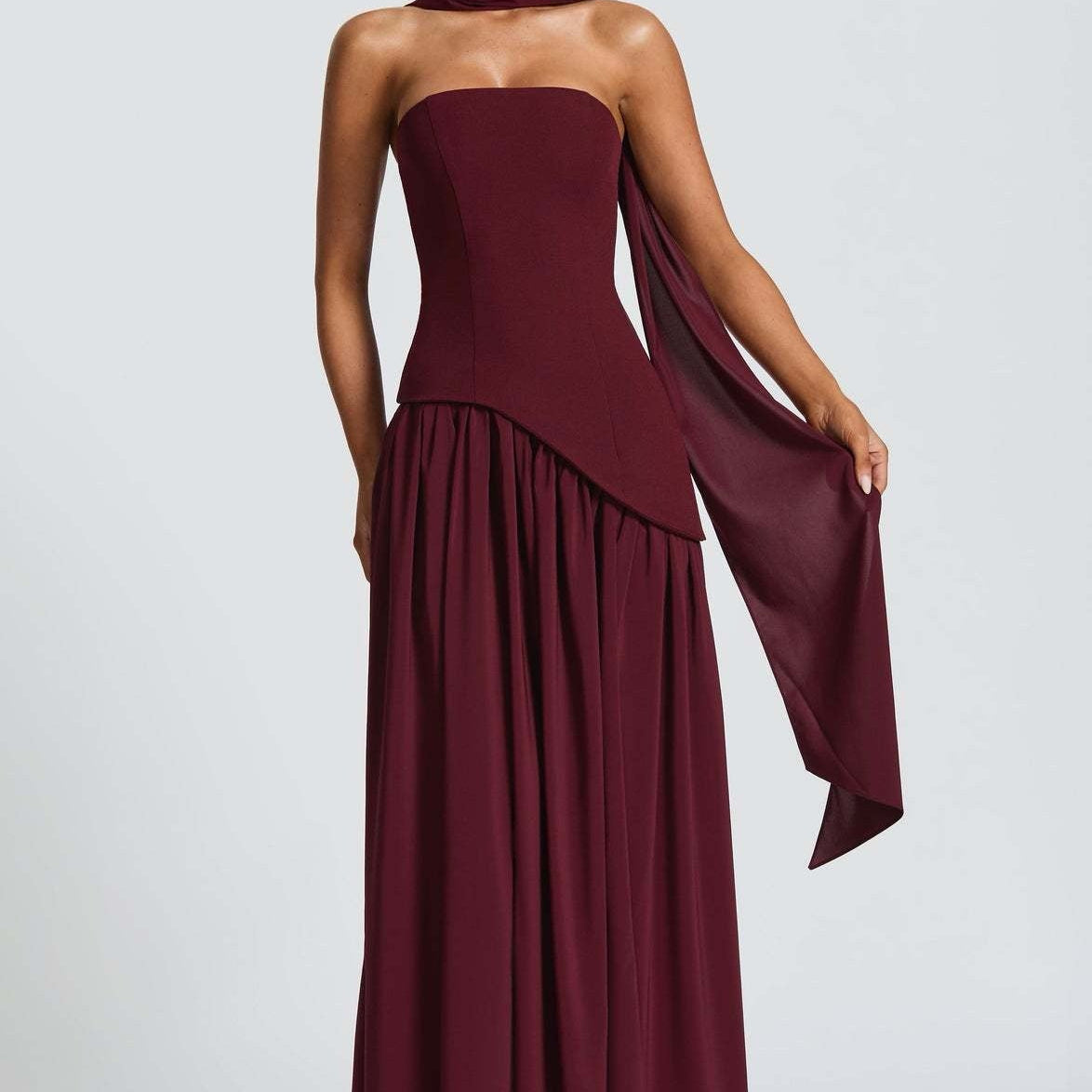 Nayara - Vestido Maxi Fenda Amarelo — vista 8