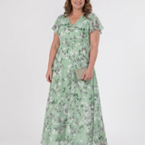 Noémie | Vestido Maxi em Chiffon Floral