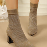 Isabel | Botins meia com salto
