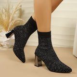 Isabel | Botins meia com salto