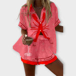 Beatriz - Conjunto Leve Rosa Lagostas