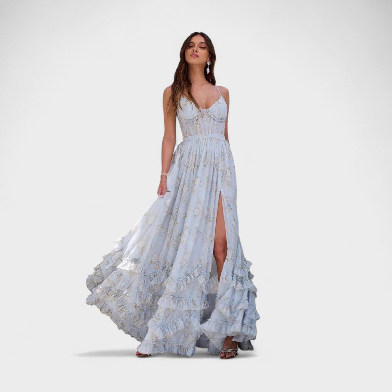 Florência - Vestido longo boémio fenda