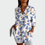 Camisa estilosa com estampa floral — vista 7