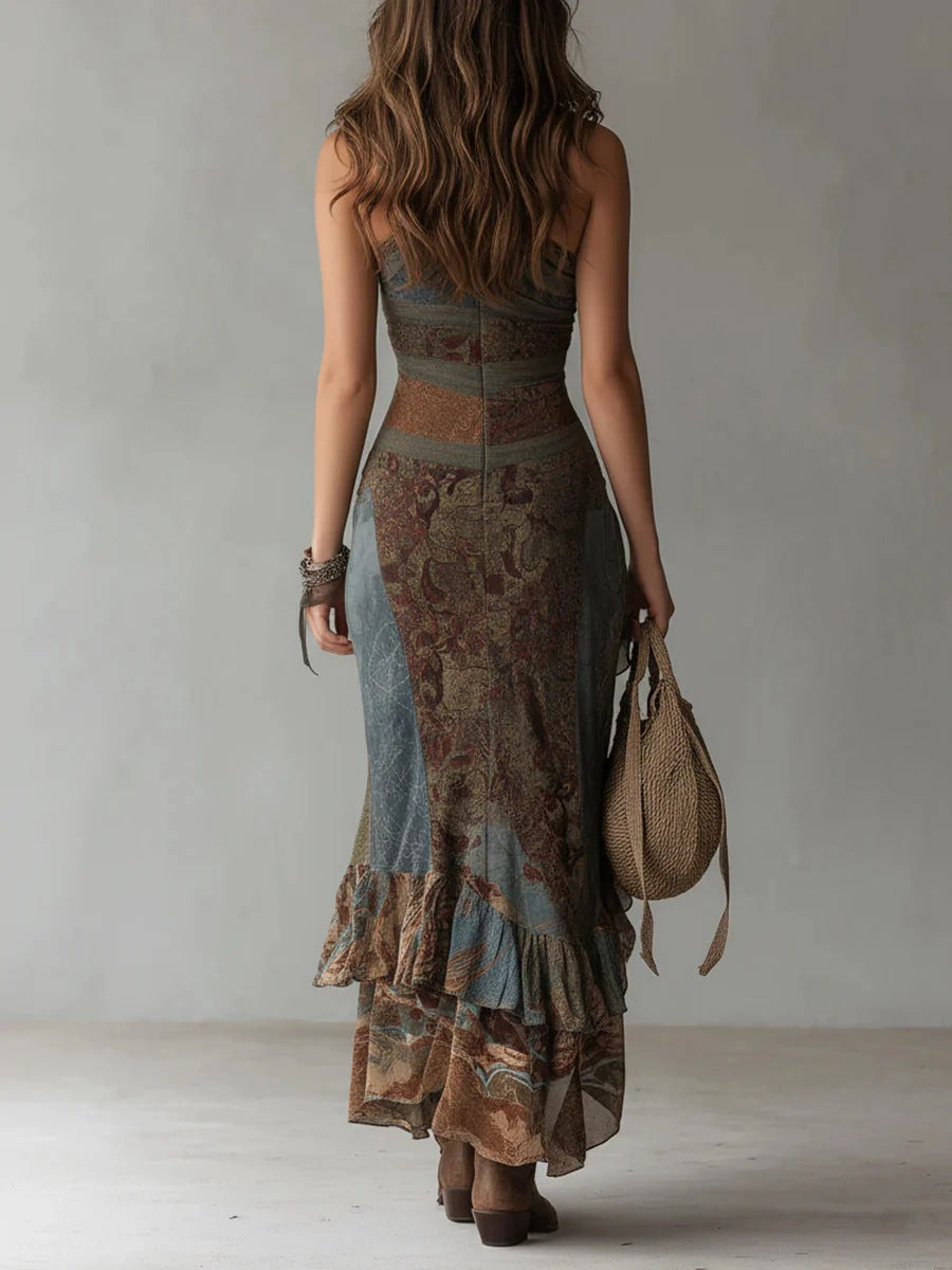 Genoveva - Vestido Longo Fluido — vista 4