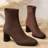 Valentina | Botins com efeito camurça