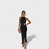 Camila - Vestido comprido com pregas — vista 8