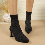 Isabel | Botins meia com salto