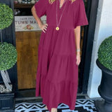 Carlota - Vestido Maxi com Movimento — vista 5
