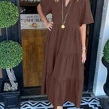 Carlota - Vestido Maxi com Movimento — vista 6