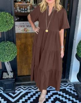 Carlota - Vestido Maxi com Movimento — vista 6