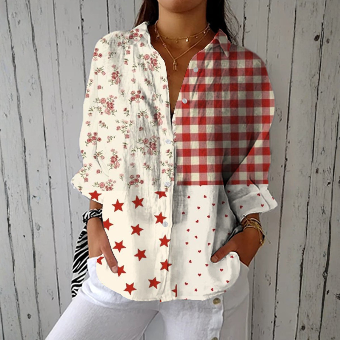 Ana - Blusa com Estampa Campestre