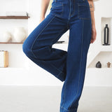 Constança | Calças wide leg com bolsos