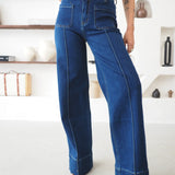 Constança | Calças wide leg com bolsos