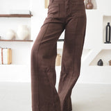 Constança | Calças wide leg com bolsos