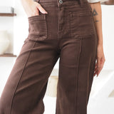 Constança | Calças wide leg com bolsos
