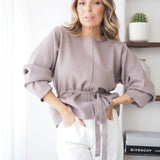 Leonor | Camisola de malha com cintura ajustável