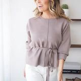Leonor | Camisola de malha com cintura ajustável