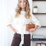Leonor | Camisola de malha com cintura ajustável