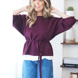 Leonor | Camisola de malha com cintura ajustável