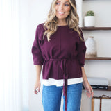 Leonor | Camisola de malha com cintura ajustável