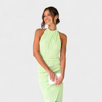 Camila - Vestido comprido com pregas — vista 5
